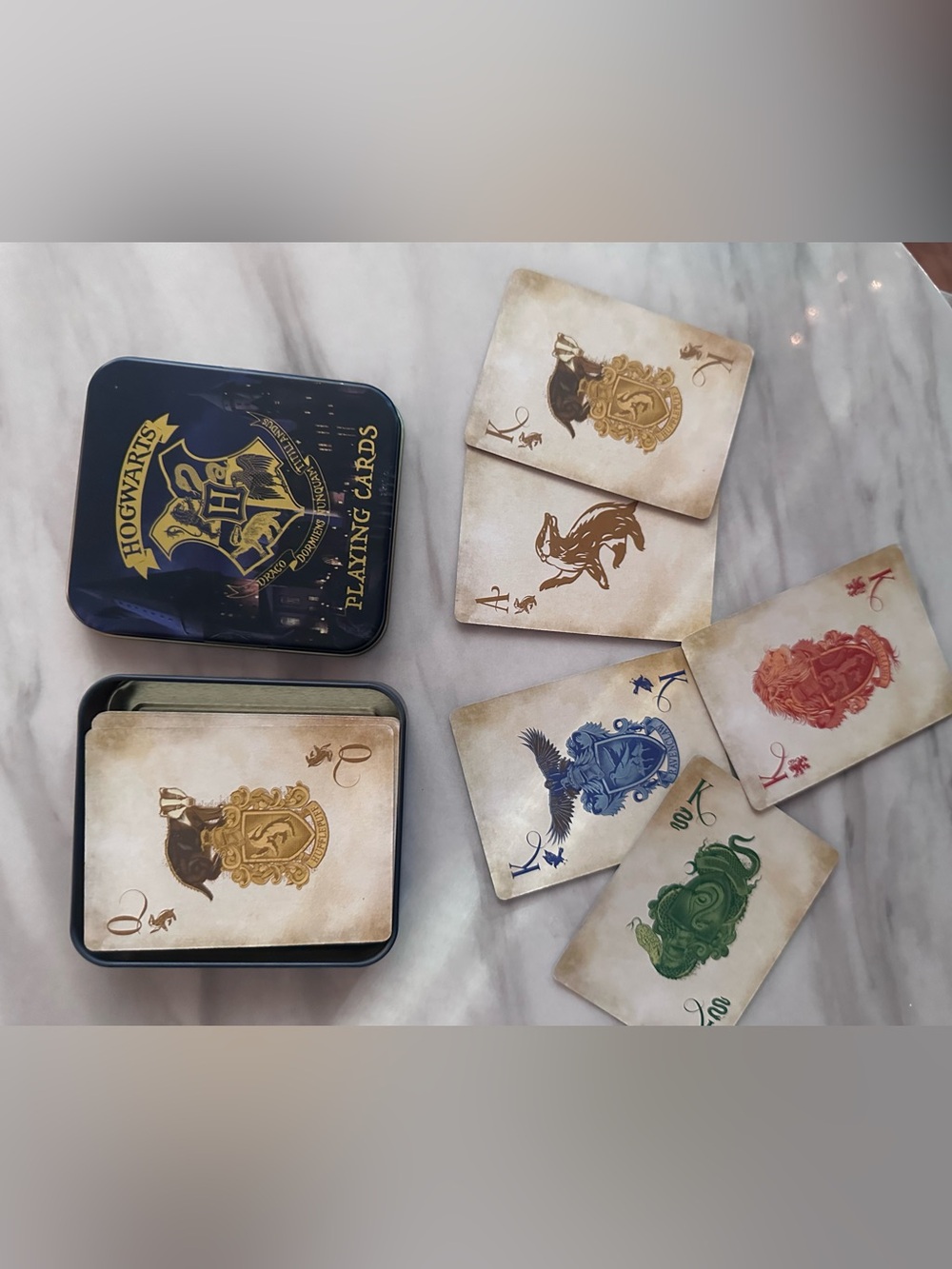 Hogwarts House Crest Playing Cards - Multi Color Set - Harry Potter